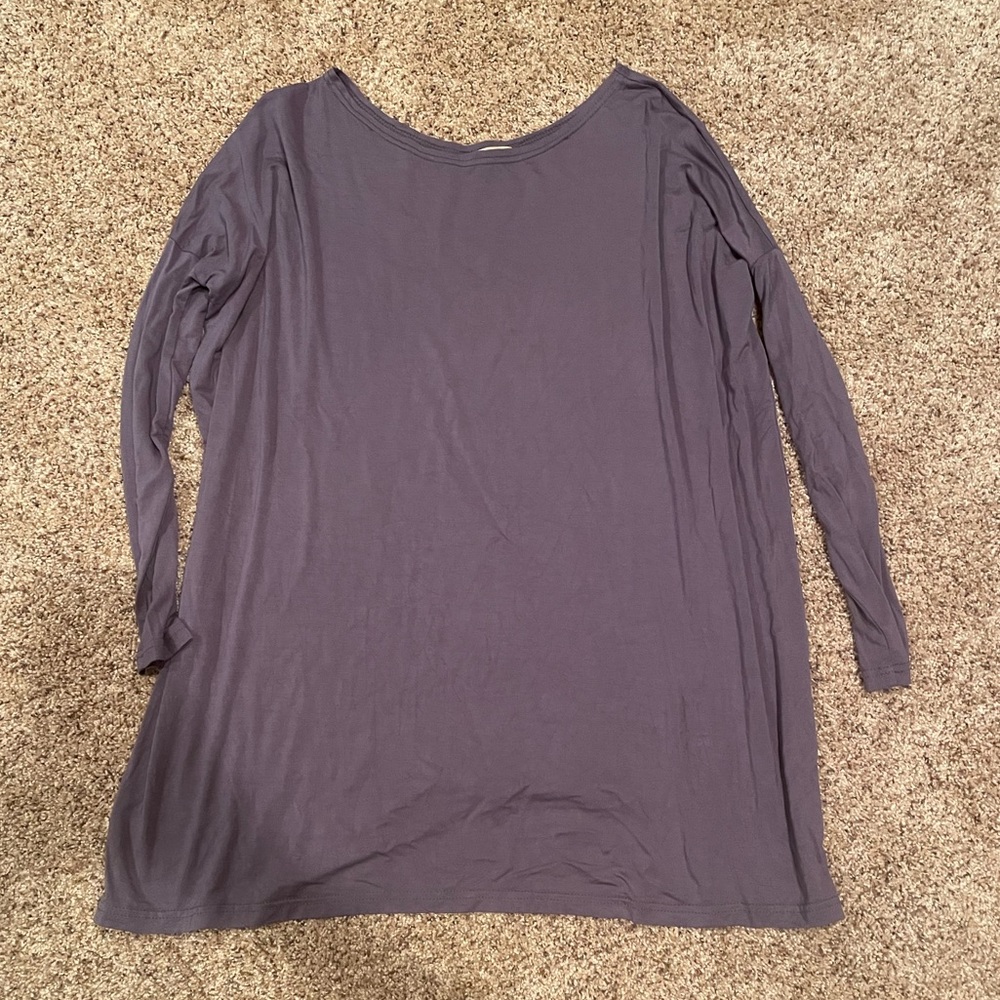 Piko Grey Long Sleeve Shirt/Dress